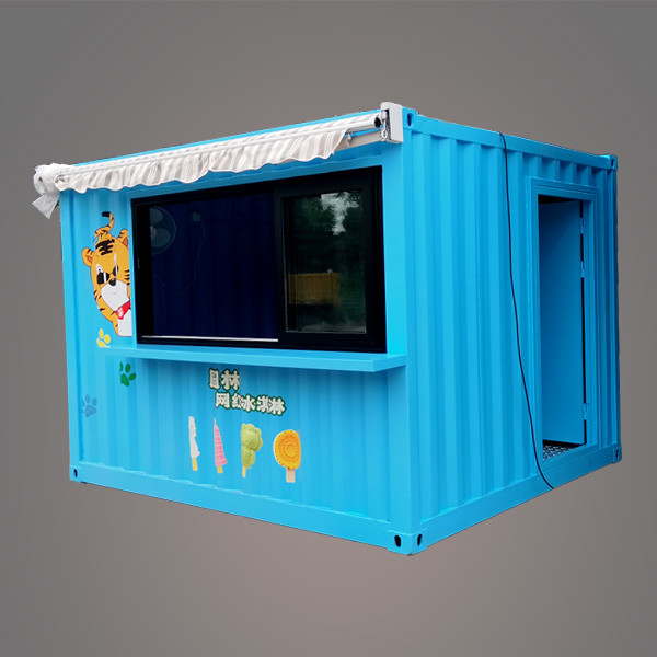 10 FT Customized Tiny Shipping Container House Mobile Retail Store